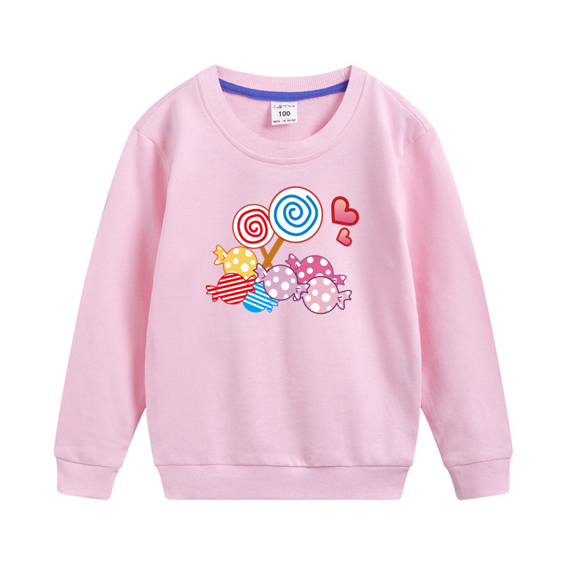 Aimi Lakana Dječji pulover dugih rukava Love Cat Design Odjeća Pamučna majica za djevojčice Haljine iz crtića