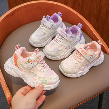 Размер 21-30 Детски маратонки Добре изглеждащи детски обувки за момичета Маратонки с меко дъно Бебешки обувки за малко дете Спортни обувки за момичета