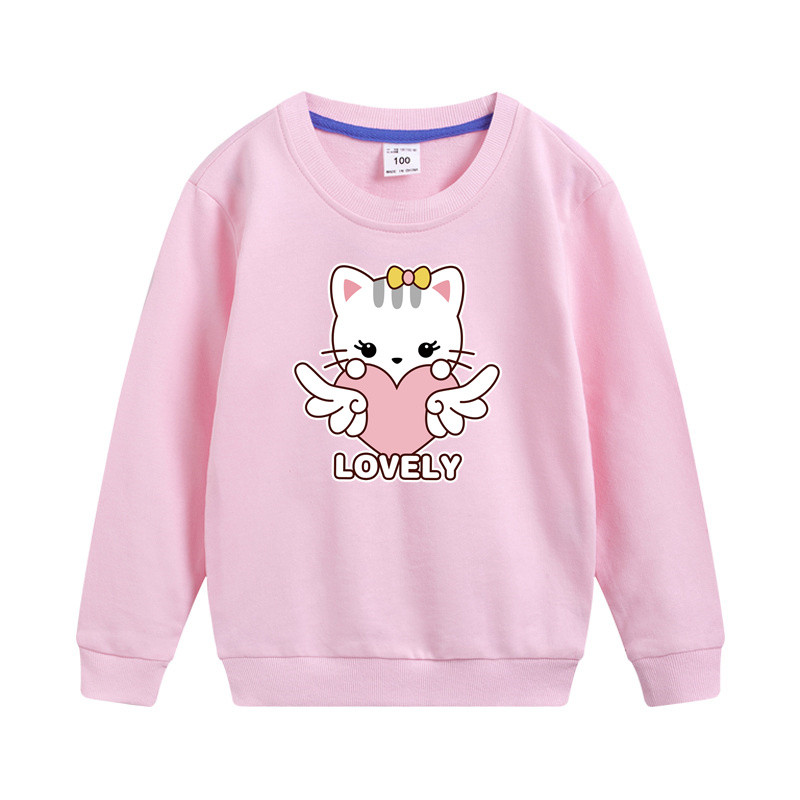 Aimi Lakana dječja odjeća marke Funny Side Cat Pulover Dukserica za djevojčice Dukserica s crtićima Dječaci Proljetni kaput