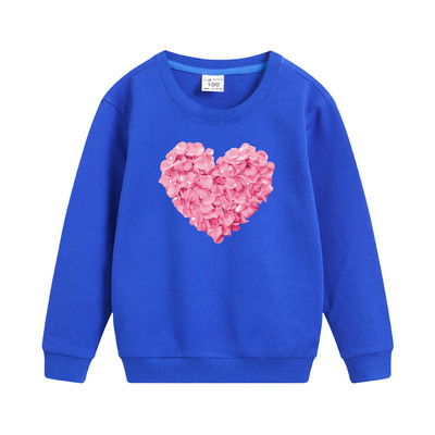 Aimi Lakana Cartoon Love Φούτερ Baby Girls Βαμβακερά φορέματα στρογγυλή λαιμόκοψη Ανοιξιάτικο φθινόπωρο πουλόβερ για κορίτσια μόδας