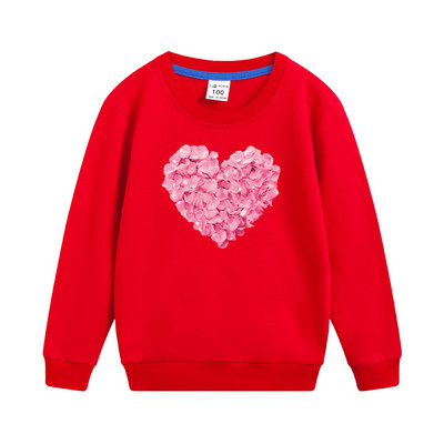 Aimi Lakana Cartoon Love Φούτερ Baby Girls Βαμβακερά φορέματα στρογγυλή λαιμόκοψη Ανοιξιάτικο φθινόπωρο πουλόβερ για κορίτσια μόδας