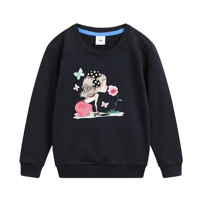Aimi Lakana Cartoon Love Φούτερ Baby Girls Βαμβακερά φορέματα στρογγυλή λαιμόκοψη Ανοιξιάτικο φθινόπωρο πουλόβερ για κορίτσια μόδας