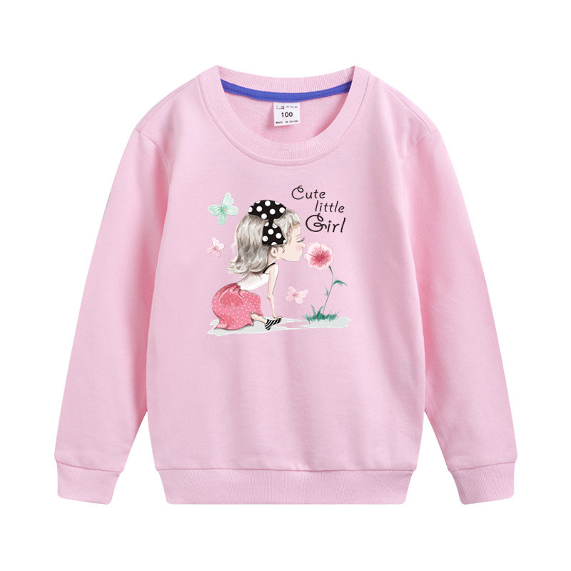 Aimi Lakana Cartoon Love Sweatshirt Pamučne haljine za djevojčice okruglog izreza Proljeće Jesen Pulover Modne majice za djevojčice