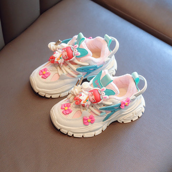 Детски анимационни маратонки Пролет Есен Сладък сладък стил Нови обувки за момичета Дишащи детски обувки за бягане tênis أحذية غير رسمية