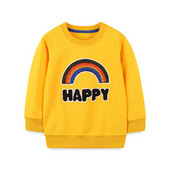 Zeebread 2-7T New Arrival Happy Rainbow Φούτερ Φθινόπωρο Άνοιξη Αγόρια Κοριτσίστικα Ρούχα Βαμβακερά Μόδα Παιδική Στολή Μικρή