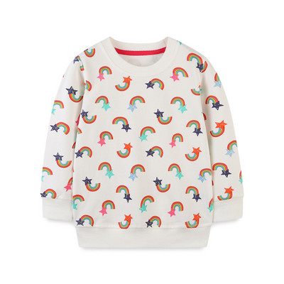 Zeebread 2-7T New Arrival Happy Rainbow Φούτερ Φθινόπωρο Άνοιξη Αγόρια Κοριτσίστικα Ρούχα Βαμβακερά Μόδα Παιδική Στολή Μικρή