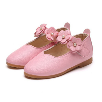 1-11 godina Kožne cipele za djevojčice Cvijeće Cipele za zabavu za bebe Cipele za princeze za djecu Dječje Ravne cipele Bijele sandale Ženske