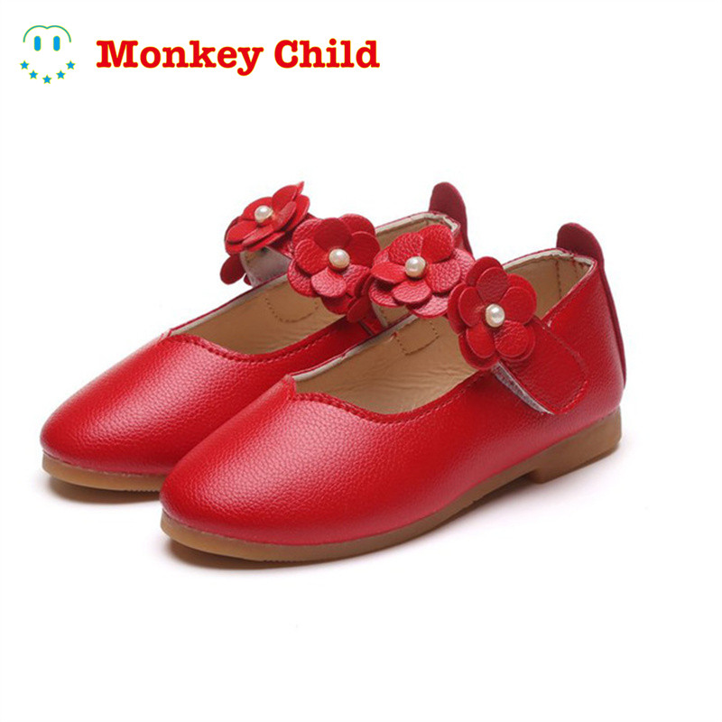 1-11 godina Kožne cipele za djevojčice Cvijeće Cipele za zabavu za bebe Cipele za princeze za djecu Dječje Ravne cipele Bijele sandale Ženske