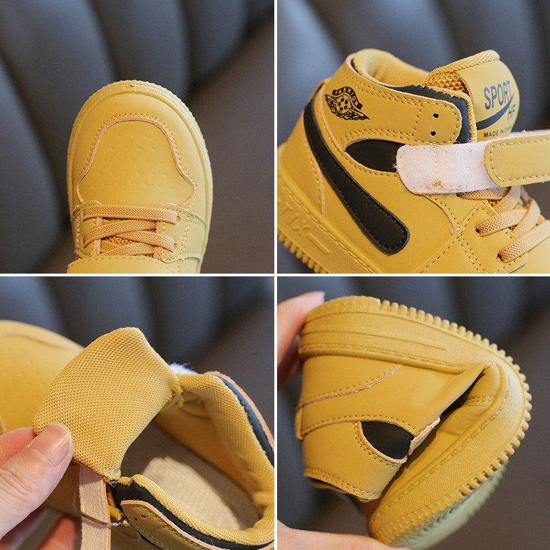 Kruleepo modne dječje jednobojne sportske tenisice na otvorenom, neklizajuće, lagane, prozračne, cipele za skejtbord za dječake, djevojčice, žuto-ružičasta