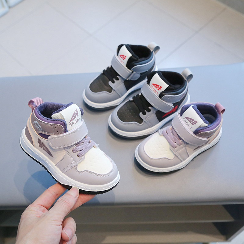 Kruleepo Visoke sportske tenisice za djecu, dječake, djevojčice, bebe, dječje pu kožne neklizajuće cipele za slobodno vrijeme, tenis na otvorenom, trčanje Schuhe