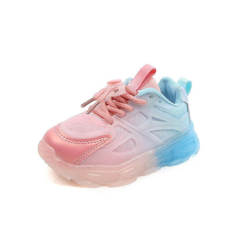 Jesen 2023. Novo za dječake LED svjetleće sportske dječje cipele Mekani potplat Trepćuće tenisice Djevojčice Gradient boje Ležerne sandale za trčanje