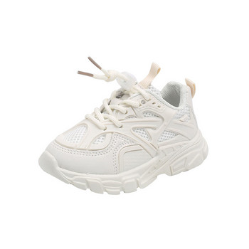 Детски мрежести дишащи маратонки Пролет Есен Нови Ежедневни обувки за момичета с мека подметка Модни единични обувки за момчета Детски обувки за тенис