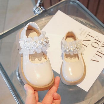 Γυναικεία σχολικά παπούτσια Παιδικά Sweet Pearl Princess Shoes Students 2023 Άνοιξη φθινόπωρο Performance Flats Μονό παπούτσι για βοτάνισμα