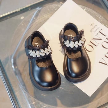 Γυναικεία σχολικά παπούτσια Παιδικά Sweet Pearl Princess Shoes Students 2023 Άνοιξη φθινόπωρο Performance Flats Μονό παπούτσι για βοτάνισμα