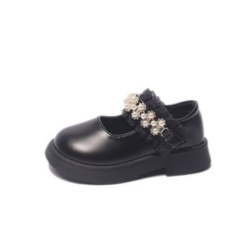 Γυναικεία σχολικά παπούτσια Παιδικά Sweet Pearl Princess Shoes Students 2023 Άνοιξη φθινόπωρο Performance Flats Μονό παπούτσι για βοτάνισμα