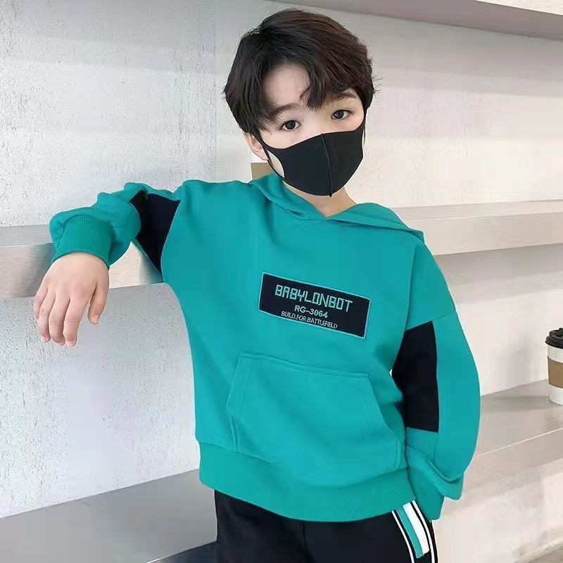 Jesenska majica s kapuljačom za dječake Nova dječja majica s kapuljačom u stilu dječaka Proljeće i jesen Jesenska gornja odjeća za djecu i tinejdžere