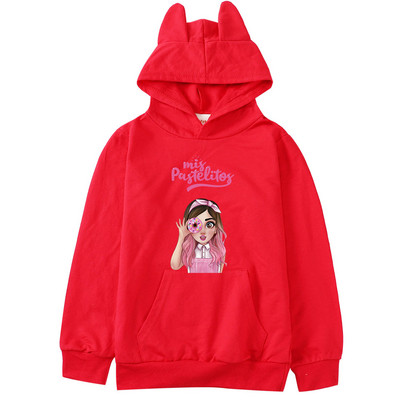 3D Mis Pastelitos Boys Hoodies Tees Βαμβακερά για αγόρια ανοιξιάτικα πουκάμισα για έφηβες Anime Cosplay ροζ παιδικά μπλουζάκια με κουκούλα