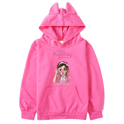 3D Mis Pastelitos Boys Hoodies Tees Βαμβακερά για αγόρια ανοιξιάτικα πουκάμισα για έφηβες Anime Cosplay ροζ παιδικά μπλουζάκια με κουκούλα