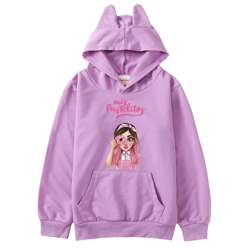 3D Mis Pastelitos Hoodies za dječake Tees Pamuk Proljetna odjeća za dječake Košulje za tinejdžerice Anime Cosplay Ružičaste dječje majice s kapuljačom