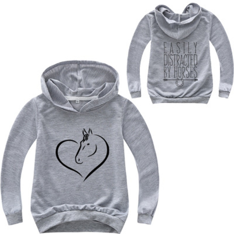 Nova dječja odjeća, konj, dječje majice s kapuljačom Bros, majice s crtićima, majice s dugim rukavima za djevojčice, majice s dugim rukavima za dječake, dječja smiješna odjeća, majice