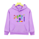 Number Blocks Anime Cartoon Hoodies Casual Παιδικά Μακρυμάνικο Φούτερ Παιδιά Sudadera Αγόρια Κορίτσια Φθινοπωρινό Fleece Ρούχα Χαριτωμένα