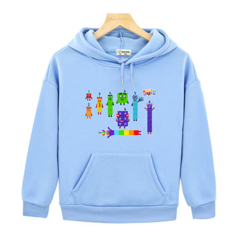 Number Blocks Anime Cartoon Hoodies Casual Παιδικά Μακρυμάνικο Φούτερ Παιδιά Sudadera Αγόρια Κορίτσια Φθινοπωρινό Fleece Ρούχα Χαριτωμένα