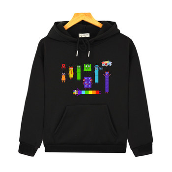 Number Blocks Anime Cartoon Hoodies Casual Παιδικά Μακρυμάνικο Φούτερ Παιδιά Sudadera Αγόρια Κορίτσια Φθινοπωρινό Fleece Ρούχα Χαριτωμένα