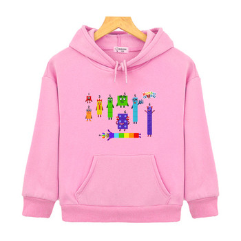 Number Blocks Anime Cartoon Hoodies Casual Παιδικά Μακρυμάνικο Φούτερ Παιδιά Sudadera Αγόρια Κορίτσια Φθινοπωρινό Fleece Ρούχα Χαριτωμένα