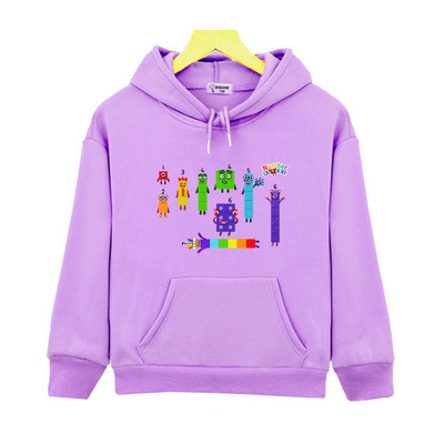 Number Blocks Anime Cartoon Hoodies Casual Παιδικά Μακρυμάνικο Φούτερ Παιδιά Sudadera Αγόρια Κορίτσια Φθινοπωρινό Fleece Ρούχα Χαριτωμένα