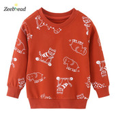 Zeebread New Arrival Φούτερ για αγόρια για κορίτσια Animals Εκτύπωση Hot Selling Παιδικά ενδύματα κινουμένων σχεδίων Μακρυμάνικη στολή Παιδικά