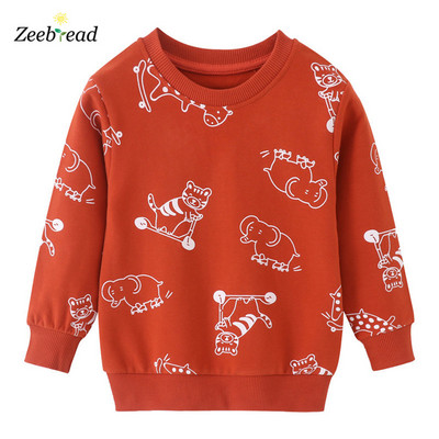 Zeebread New Arrival Φούτερ για αγόρια για κορίτσια Animals Εκτύπωση Hot Selling Παιδικά ενδύματα κινουμένων σχεδίων Μακρυμάνικη στολή Παιδικά