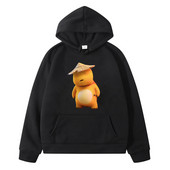 Naloong Yellow Dinasour Cute Hoodies Παιδικά Γραφικά Φούτερ με κινούμενα σχέδια Kawaii με Παιδικά πουλόβερ με φθινοπωρινά φλις τσέπες