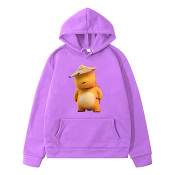 Naloong Yellow Dinasour Cute Hoodies Παιδικά Γραφικά Φούτερ με κινούμενα σχέδια Kawaii με Παιδικά πουλόβερ με φθινοπωρινά φλις τσέπες