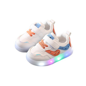 Размер 15-30 Бебешки обувки за момчета със светеща подметка Светещи ежедневни обувки за деца Момичета Светещи бебешки обувки за малки деца за деца
