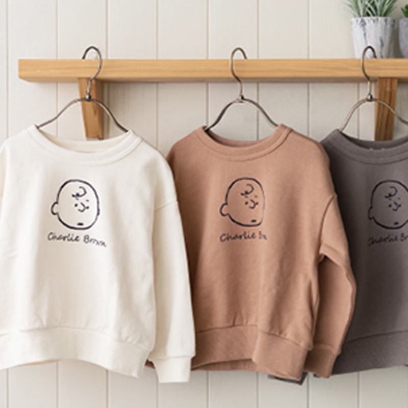 Jesenski novi gornji dijelovi Pamuk, zapadnjački stil s crtanim printom, Ležerni pulover od frotira T Muška i ženska odjeća