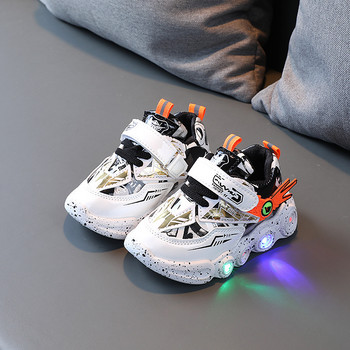 Άνοιξη και φθινόπωρο 2023 Νέα για αγόρια LED Κορεατική μαλακή σόλα φωτιστικά παιδικά παπούτσια για κορίτσια Αθλητικά πάνινα παπούτσια με μαλακή σόλα Παπούτσια φωτισμού