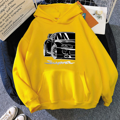 Ανδρικό φούτερ φθινοπώρου με κουκούλα Streetwear Anime Initial D Car Print Hoodie Hip Hop Φούτερ παλτό Unisex Ρούχα Γυναικεία ρούχα σε στυλ Y2k