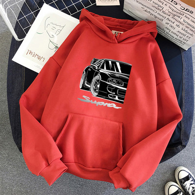 Ανδρικό φούτερ φθινοπώρου με κουκούλα Streetwear Anime Initial D Car Print Hoodie Hip Hop Φούτερ παλτό Unisex Ρούχα Γυναικεία ρούχα σε στυλ Y2k