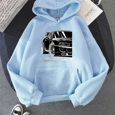 Ανδρικό φούτερ φθινοπώρου με κουκούλα Streetwear Anime Initial D Car Print Hoodie Hip Hop Φούτερ παλτό Unisex Ρούχα Γυναικεία ρούχα σε στυλ Y2k