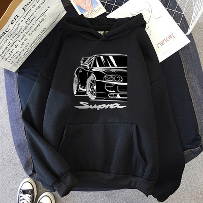 Ανδρικό φούτερ φθινοπώρου με κουκούλα Streetwear Anime Initial D Car Print Hoodie Hip Hop Φούτερ παλτό Unisex Ρούχα Γυναικεία ρούχα σε στυλ Y2k
