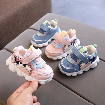 Zapatillas Детски ежедневни обувки за бебе, момче, момиче, маратонки, пролетни анимационни меки подметки, детски обувки, дишащи обувки за прохождане, тенис