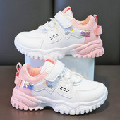 2022 Fashion Sneakers για κορίτσια Επώνυμα δερμάτινα πάνινα παπούτσια πλατφόρμας για παιδιά Casual αθλητικά Παιδικά παπούτσια τένις για κορίτσια 4-10 ετών