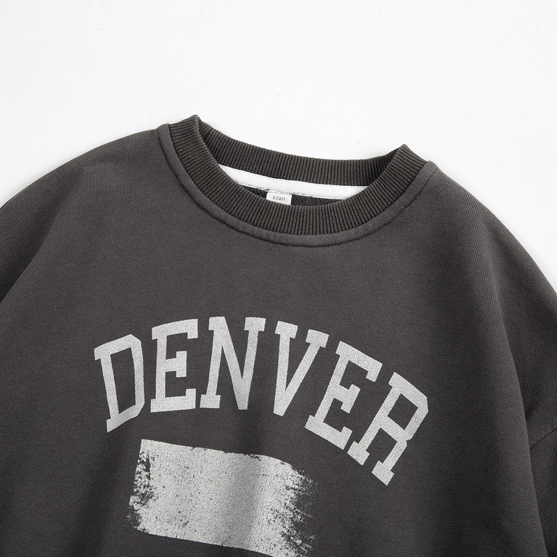 2023 Dukserica za dječake Dječja odjeća Proljeće Jesen Dječji pulover Dizajn pisma Opuštena tinejdžerska odjeća od 3 do 14 godina