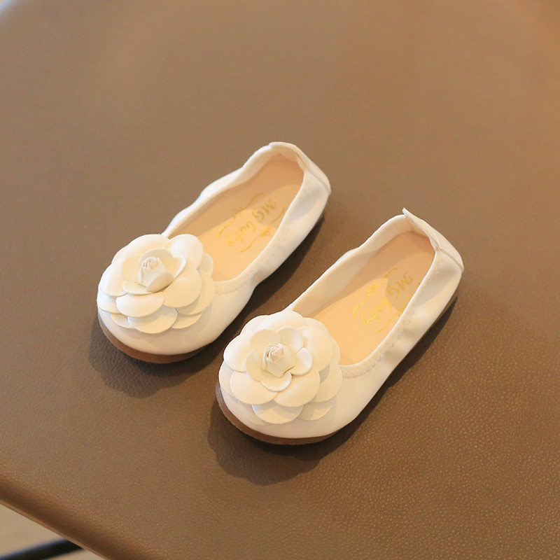 Nove školske cipele za djevojčice iz 2022., crne, crvene, kožne cipele za djevojčice, baletne cipele s cvijećem, dječje ravne cipele za djevojčice, ležerne cipele E12201
