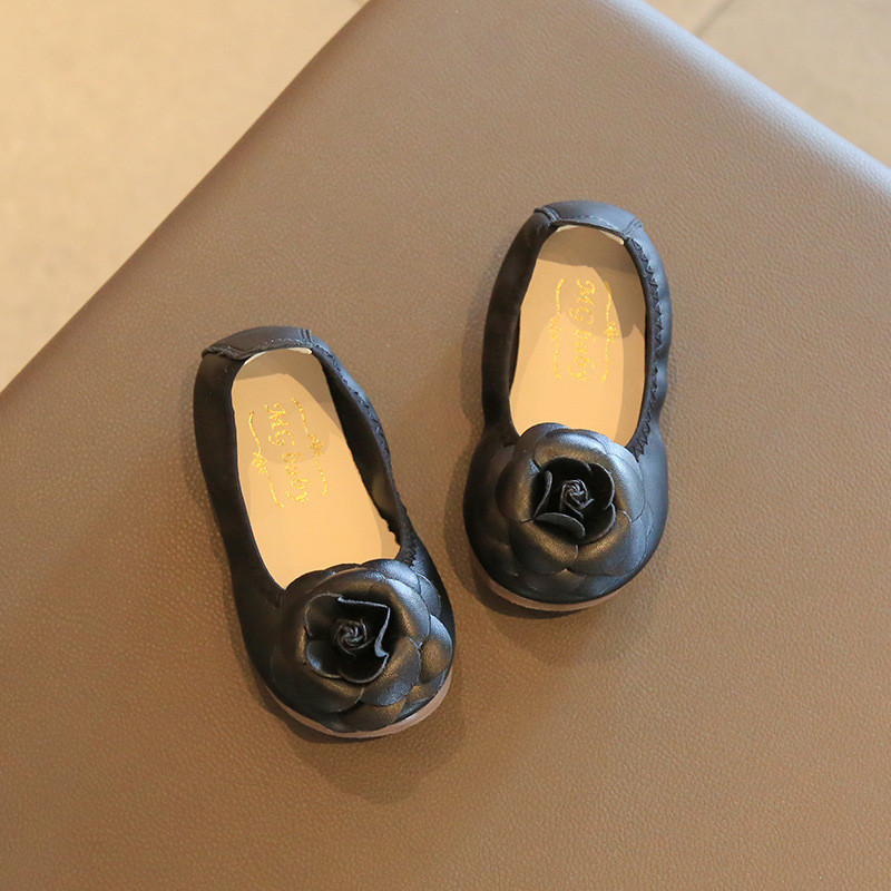 Nove školske cipele za djevojčice iz 2022., crne, crvene, kožne cipele za djevojčice, baletne cipele s cvijećem, dječje ravne cipele za djevojčice, ležerne cipele E12201