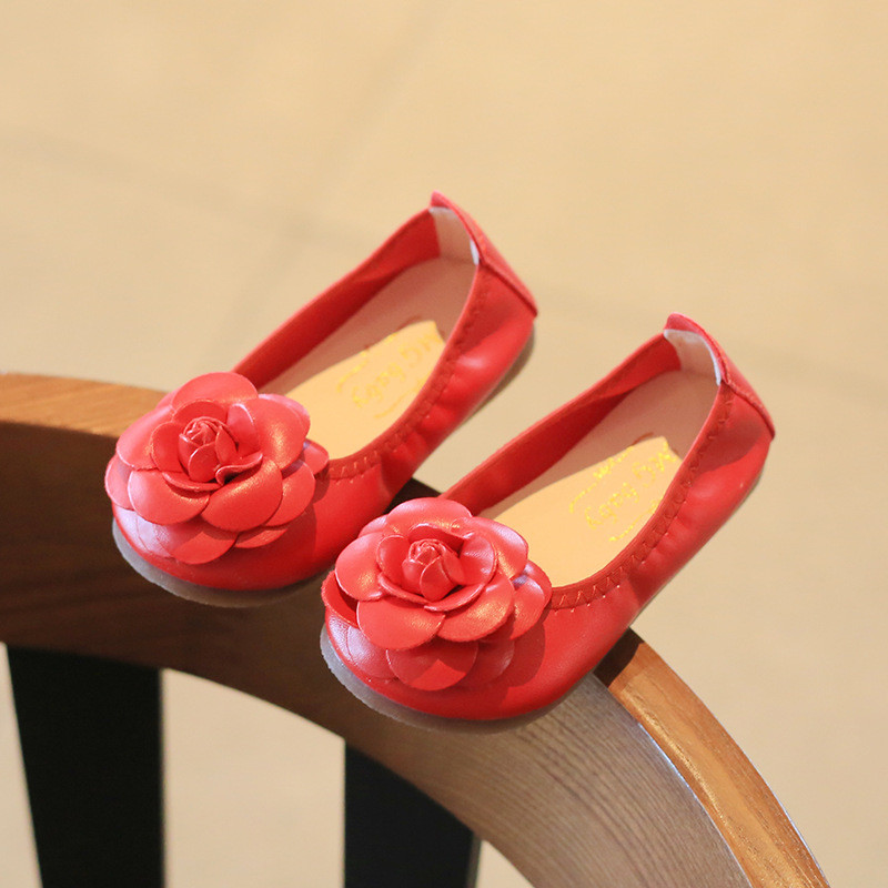 Nove školske cipele za djevojčice iz 2022., crne, crvene, kožne cipele za djevojčice, baletne cipele s cvijećem, dječje ravne cipele za djevojčice, ležerne cipele E12201