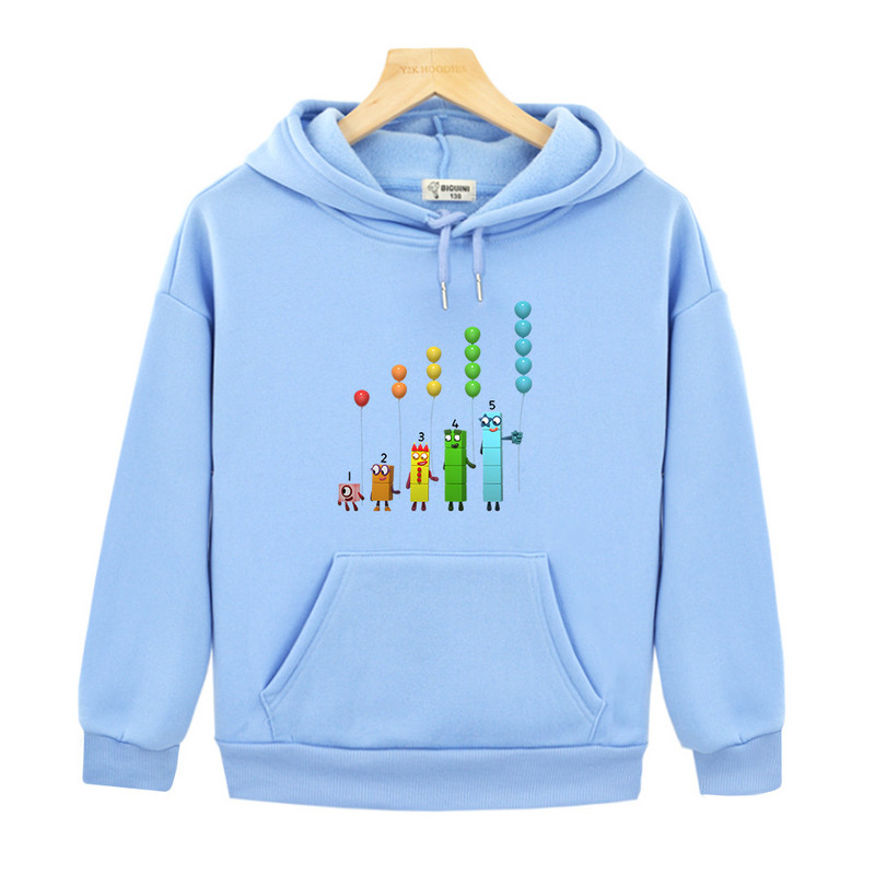 Duksevi s kapuljačom s grafičkim printom s brojevima Dječja majica s kapuljačom s džepovima i džepovima Odjeća za dječake/djevojčice Puloveri s dugim rukavima Topovi