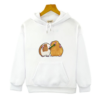 Kawaii Guinea Pig Print Hoodie Goth Aesthetic Harajuku Παιδική μπλούζα για κορίτσι Kpop Fashion Φθινόπωρο Χειμερινό μακρυμάνικο Hoody Boy