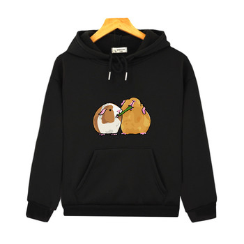 Kawaii Guinea Pig Print Hoodie Goth Aesthetic Harajuku Παιδική μπλούζα για κορίτσι Kpop Fashion Φθινόπωρο Χειμερινό μακρυμάνικο Hoody Boy