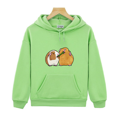 Kawaii Guinea Pig Print Hoodie Goth Aesthetic Harajuku Παιδική μπλούζα για κορίτσι Kpop Fashion Φθινόπωρο Χειμερινό μακρυμάνικο Hoody Boy